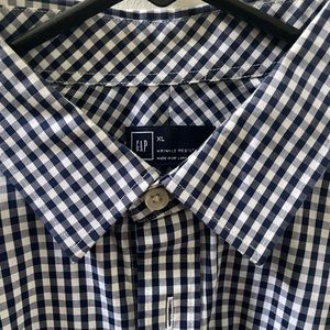 Gap blue check XL dress shirt